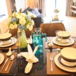 dining table, plate, together, dining room, sample room, condo, interior, dining table, dining room, condo, condo, condo, condo, condo